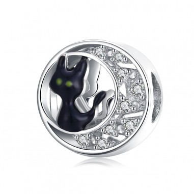 Black Cat - Talisman argint
